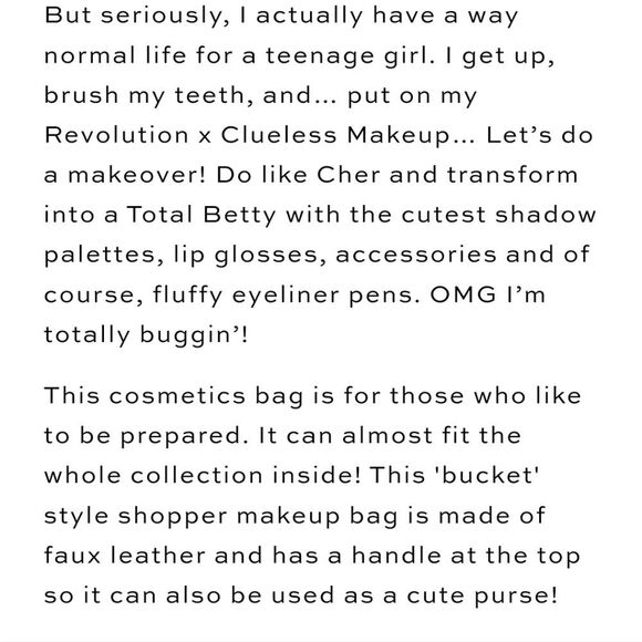 Revolution Beauty X Clueless Shopper Cosmetic Case - Picture 4 of 5